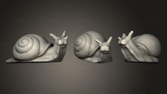 Animal figurines (Snail, STKJ_2475) 3D models for cnc
